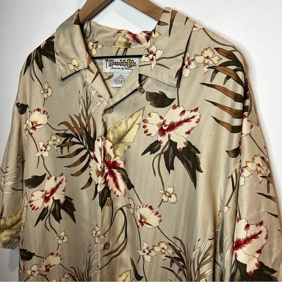 Men’s | Honolulu Lulu Floral Silk Button Down | XL - Picture 2 of 6